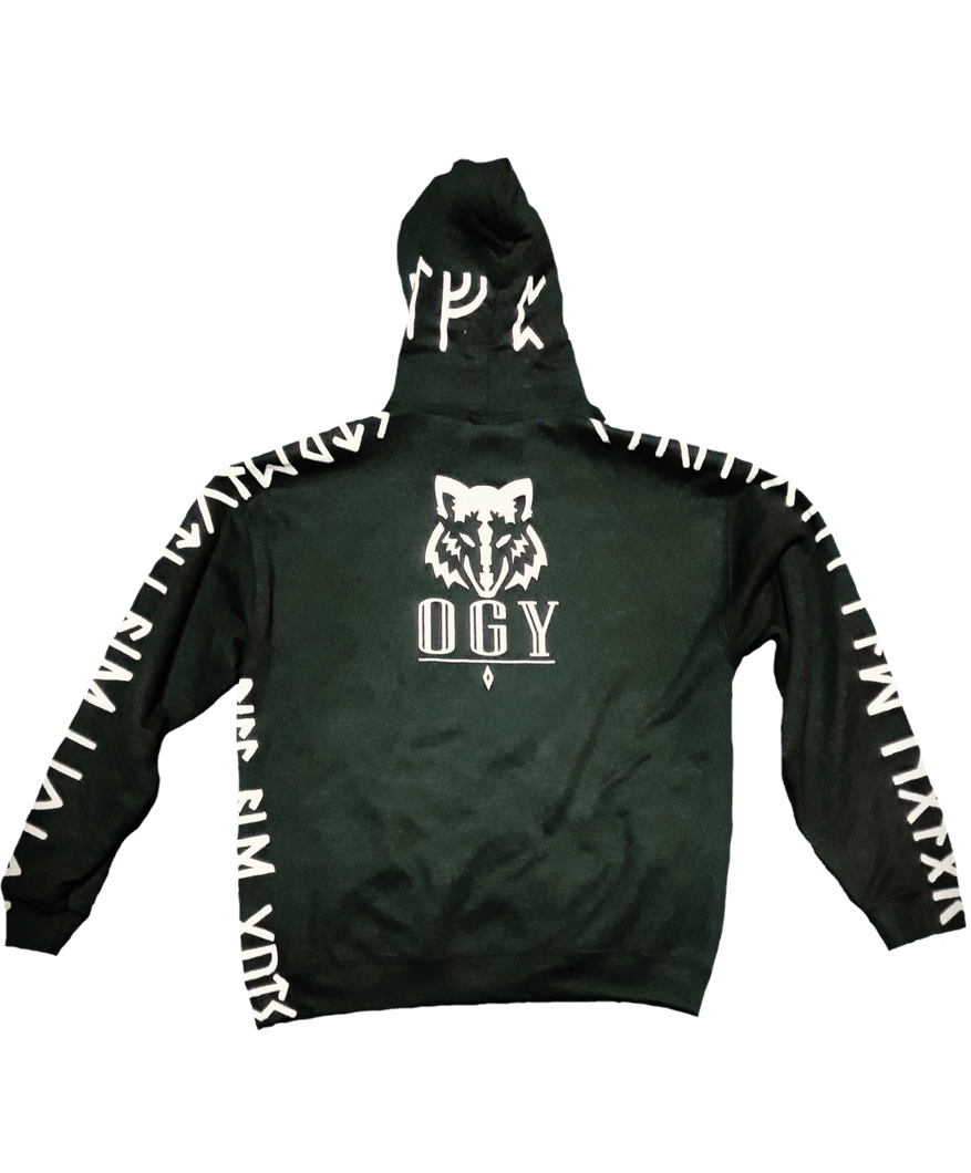 OGY Strength and Honor Hoodie - Green - OGY MOB