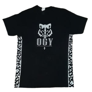 OGY Wolf Leopard Tee - Black - OGY MOB